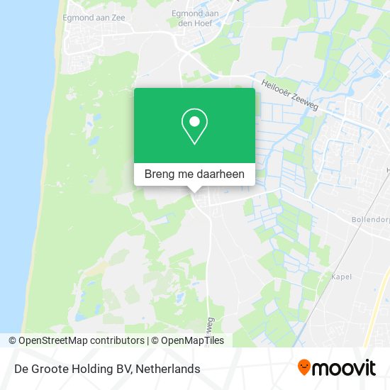 De Groote Holding BV kaart