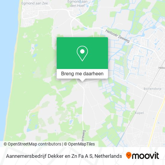 Aannemersbedrijf Dekker en Zn Fa A S kaart