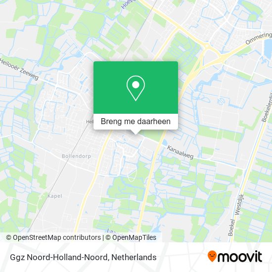 Ggz Noord-Holland-Noord kaart