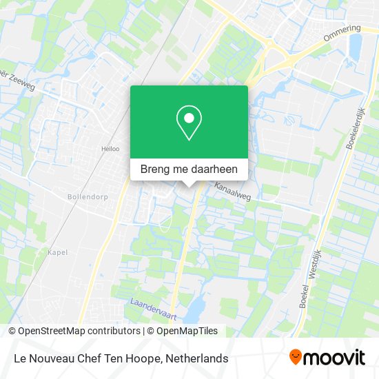 Le Nouveau Chef Ten Hoope kaart