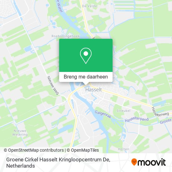 Groene Cirkel Hasselt Kringloopcentrum De kaart