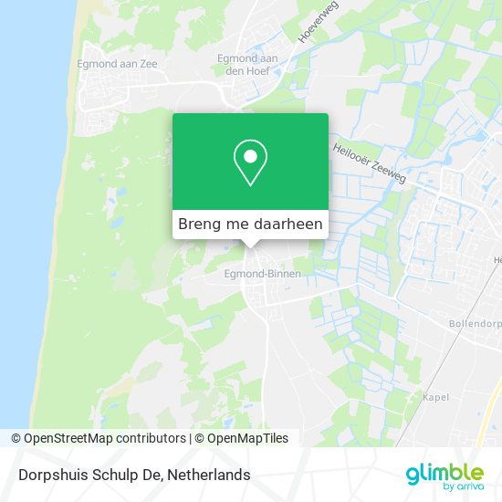 Dorpshuis Schulp De kaart