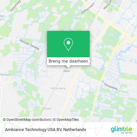 Ambiance Technology USA BV kaart