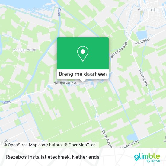 Riezebos Installatietechniek kaart