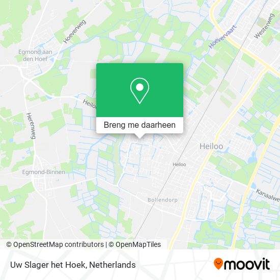 Uw Slager het Hoek kaart