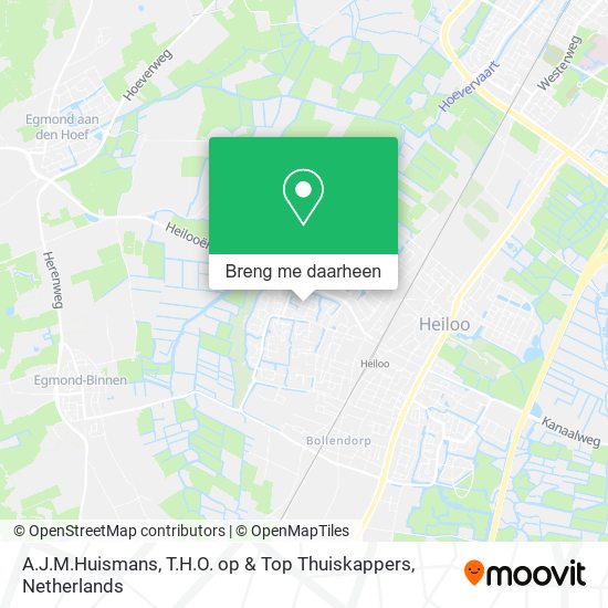 A.J.M.Huismans, T.H.O. op & Top Thuiskappers kaart