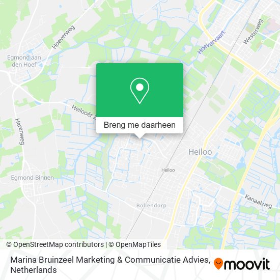 Marina Bruinzeel Marketing & Communicatie Advies kaart