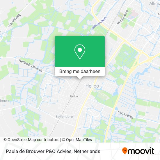 Paula de Brouwer P&O Advies kaart