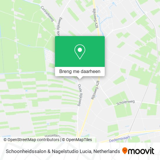 Schoonheidssalon & Nagelstudio Lucia kaart