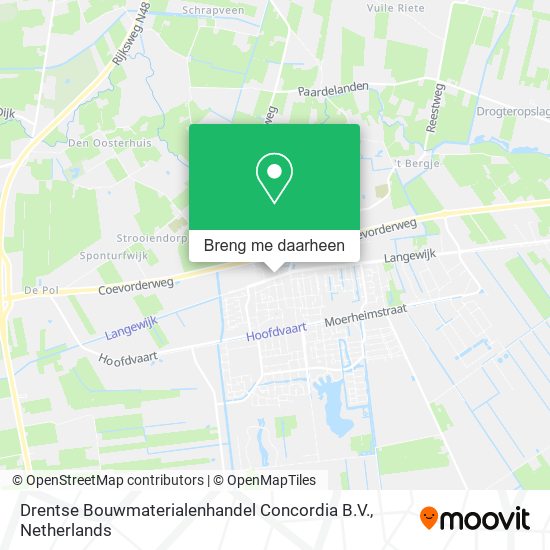 Drentse Bouwmaterialenhandel Concordia B.V. kaart