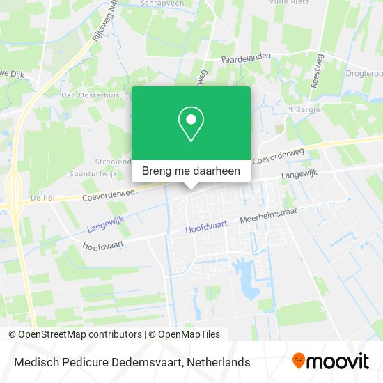 Medisch Pedicure Dedemsvaart kaart