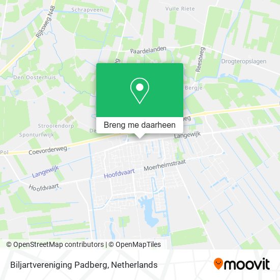 Biljartvereniging Padberg kaart