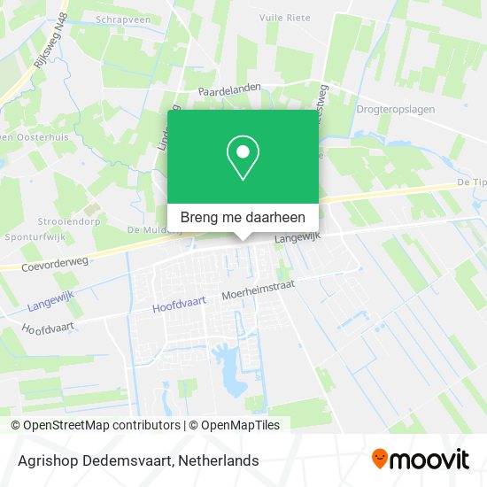 Agrishop Dedemsvaart kaart