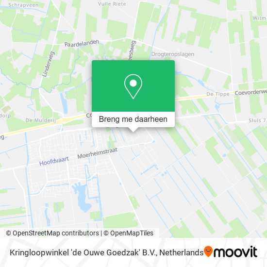 Kringloopwinkel 'de Ouwe Goedzak' B.V. kaart