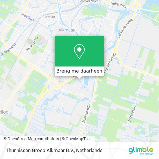 Thunnissen Groep Alkmaar B.V. kaart