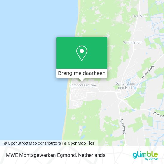 MWE Montagewerken Egmond kaart