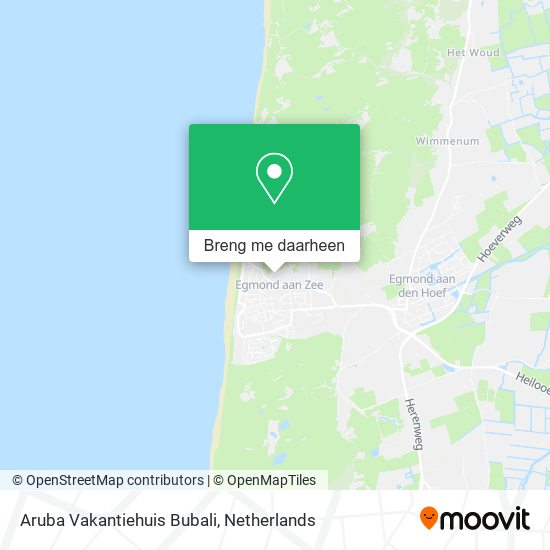 Aruba Vakantiehuis Bubali kaart