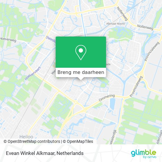 Evean Winkel Alkmaar kaart