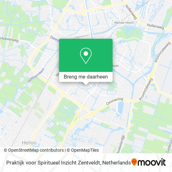 Praktijk voor Spiritueel Inzicht Zentveldt kaart