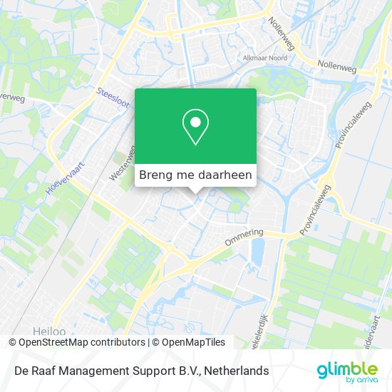 De Raaf Management Support B.V. kaart