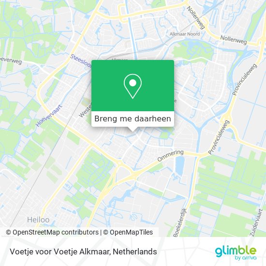 Voetje voor Voetje Alkmaar kaart