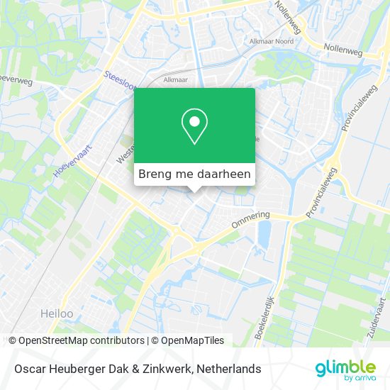 Oscar Heuberger Dak & Zinkwerk kaart