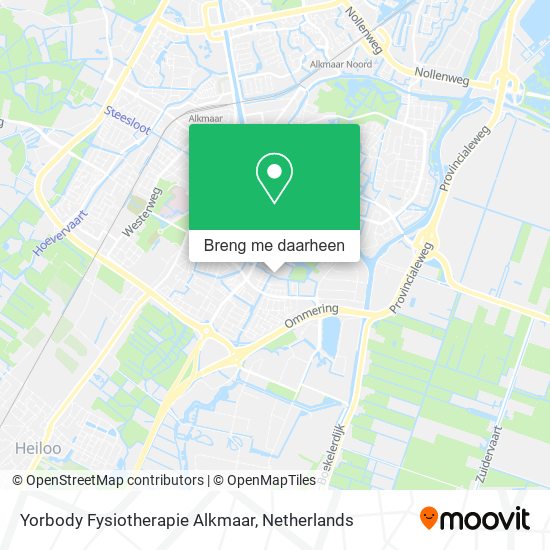 Yorbody Fysiotherapie Alkmaar kaart