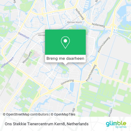 Ons Stekkie Tienercentrum Kern8 kaart