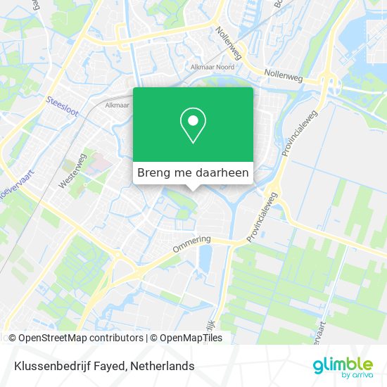 Klussenbedrijf Fayed kaart