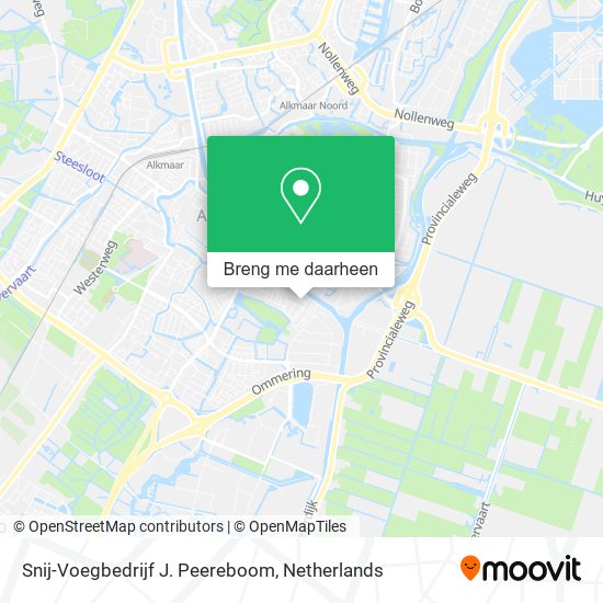 Snij-Voegbedrijf J. Peereboom kaart
