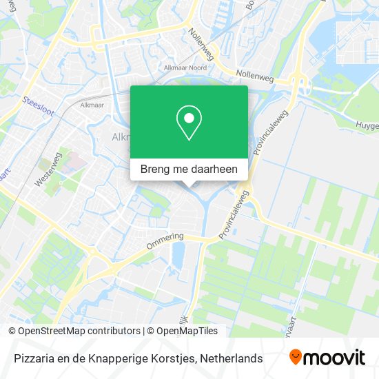 Pizzaria en de Knapperige Korstjes kaart