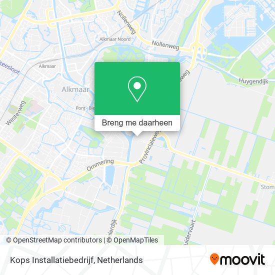 Kops Installatiebedrijf kaart
