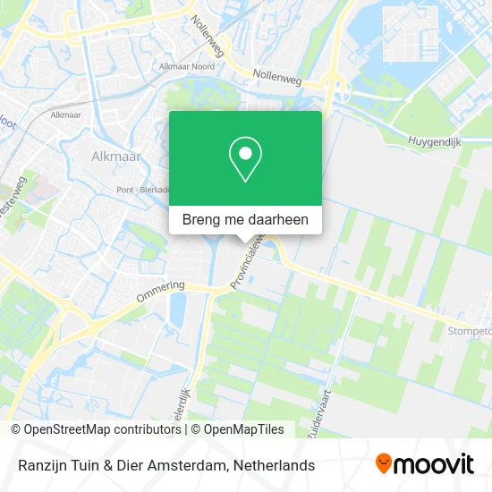 Ranzijn Tuin & Dier Amsterdam kaart