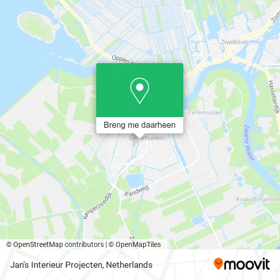 Jan's Interieur Projecten kaart