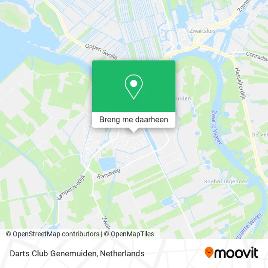 Darts Club Genemuiden kaart