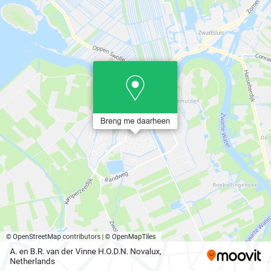 A. en B.R. van der Vinne H.O.D.N. Novalux kaart