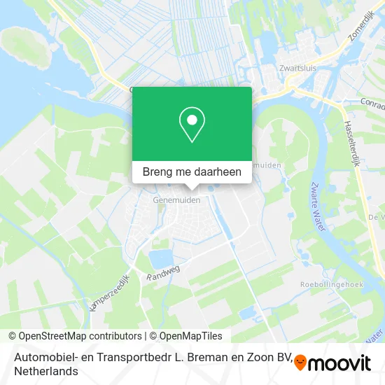 Automobiel- en Transportbedr L. Breman en Zoon BV kaart
