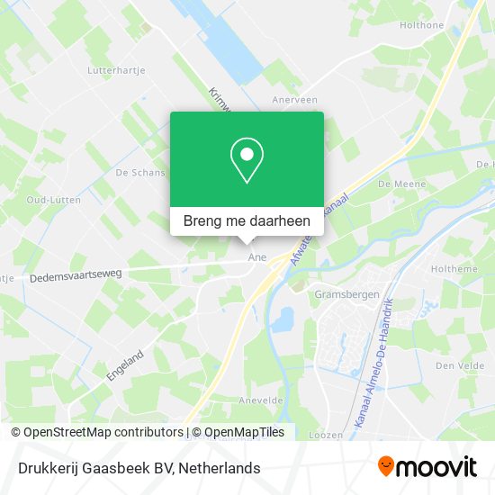 Drukkerij Gaasbeek BV kaart