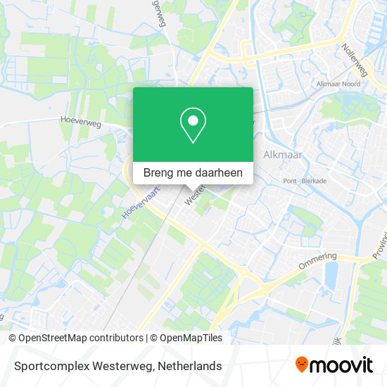 Sportcomplex Westerweg kaart