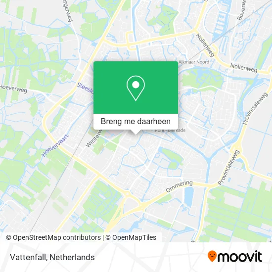 Vattenfall kaart