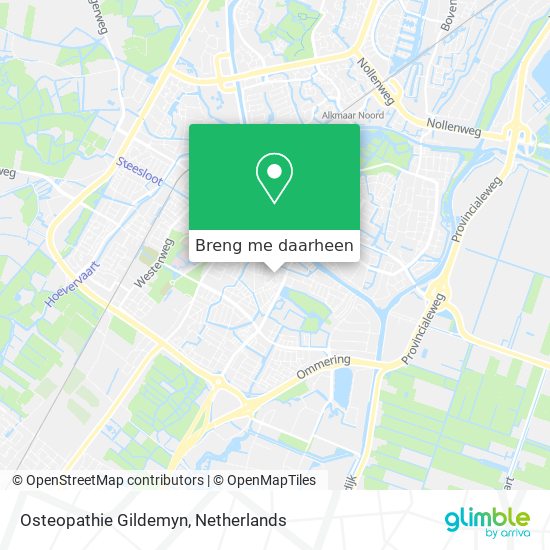 Osteopathie Gildemyn kaart