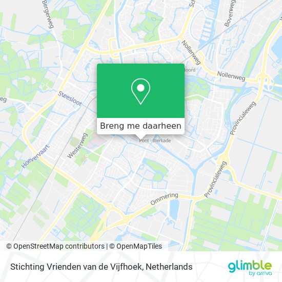 Stichting Vrienden van de Vijfhoek kaart