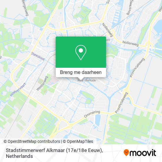 Stadstimmerwerf Alkmaar (17e / 18e Eeuw) kaart