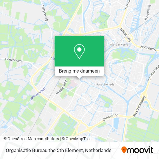 Organisatie Bureau the 5th Element kaart
