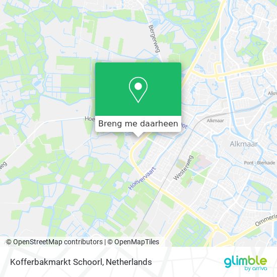 Kofferbakmarkt Schoorl kaart