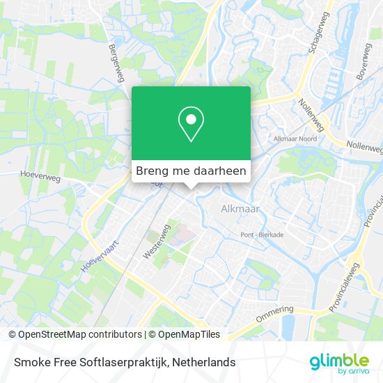 Smoke Free Softlaserpraktijk kaart