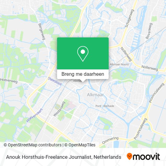 Anouk Horsthuis-Freelance Journalist kaart