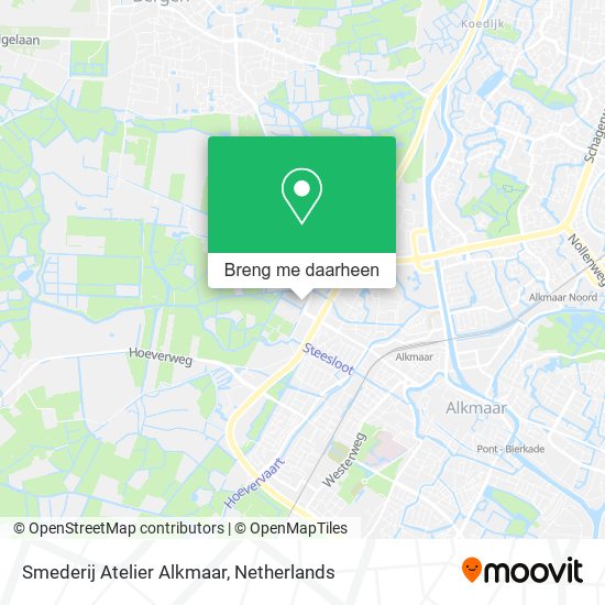 Smederij Atelier Alkmaar kaart