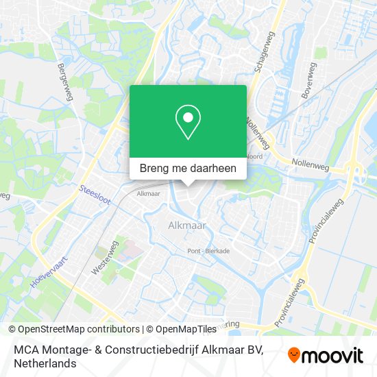 MCA Montage- & Constructiebedrijf Alkmaar BV kaart