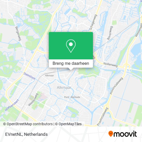 EVnetNL kaart